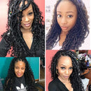 Alimiriam New Goddess Locs Crochet Hair 14 inch 6 Packs Faux Locs Wavy Crochet Curly Hair Faix Locs Crochet with Curly Ends River Curls Crochet Hair (14" 6Packs T1B/27