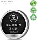 Unscented Beard Balm - Styles, Strengthens & Softens Beards and Mustaches - 100% Natural Beard Conditioner with Organic Shea Butter, Tea Tree, Argan & Jojoba Oils by Striking Viking Striking Viking Store