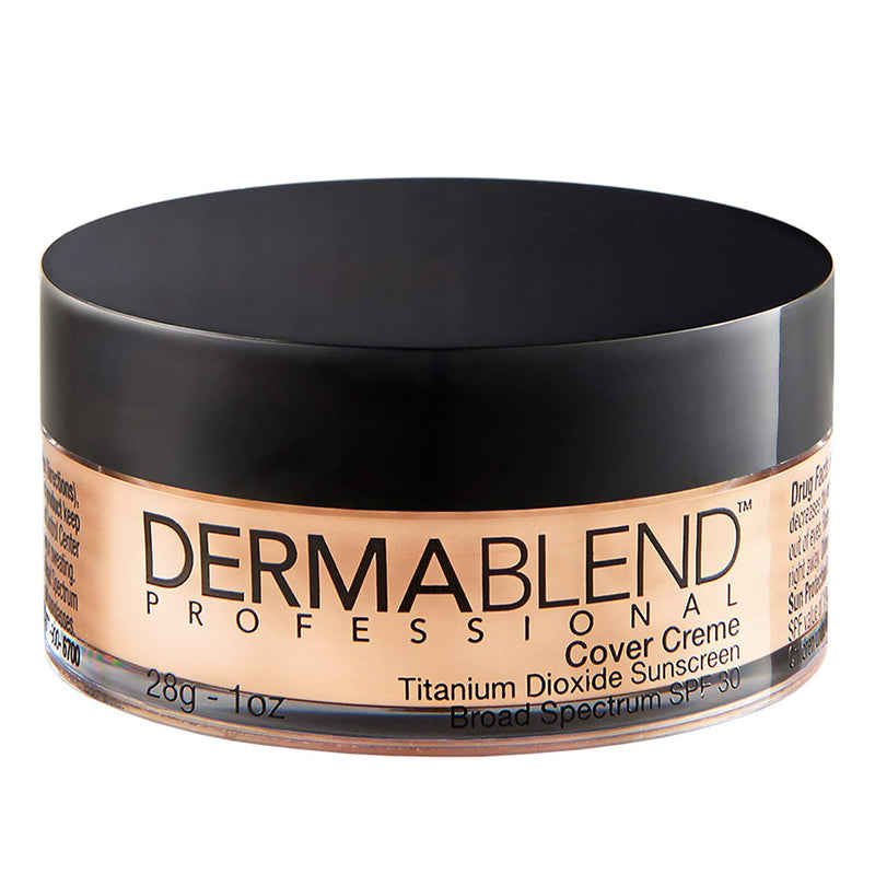 Dermablend Cover Creme High Coverage Foundation with SPF 30, 10N Warm Ivory, 1 Oz. Dermablend