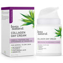 Collagen Face Cream - Anti Aging Daytime Facial Moisturizer - Firming & Tightening Wrinkle Care - Youthful Skin Hydrating Lotion - Pore Minimizer - Counteracts Blue Light - Hyaluronic Acid & Vitamin C InstaNatural