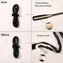 IVYU Tiktok Heatless Curling Rod Headband for Women Long Hair No Heat Hair Rollers Curlers Curls Flexi Rods Large Big Soft Foam Curling Ribbon Sleep Overnight for Gril's Hair Style Black Leorpard Ivyu