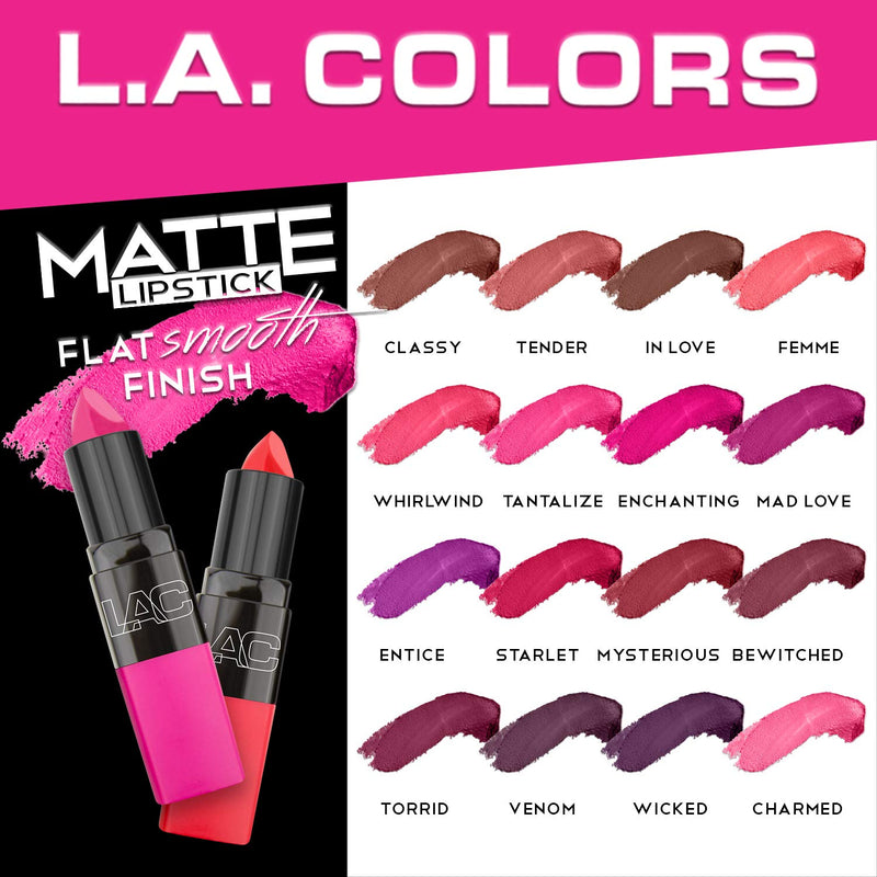 L.A. Colors Matte Lipstick, Bewitched, 1 Ounce L.A. COLORS Store