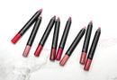Glo Skin Beauty Suede Matte Lip Crayon in Demure - Earthy Mauve - Chunky Long Lasting Lipstick, 7 Shades, 2.5 g Glo Skin Beauty