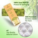 Storetite Organics, Biodegradable Bamboo Cotton Swabs - Buds for Ear Cleaning, Makeup, Pet Care, First Aid, Art & Crafts, Safe & Sustainable Alternative, Paper Packaging 500pcs Storetite Organics
