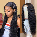 Ossilee Lace Front Wigs Human Hair for Black Women 150% Density Brazilian Water Wave Lace Front Wigs Wet and Wavy Human Hair Wigs Pre Plucked Hairline (20 Inch, water wave wig) Ossilee