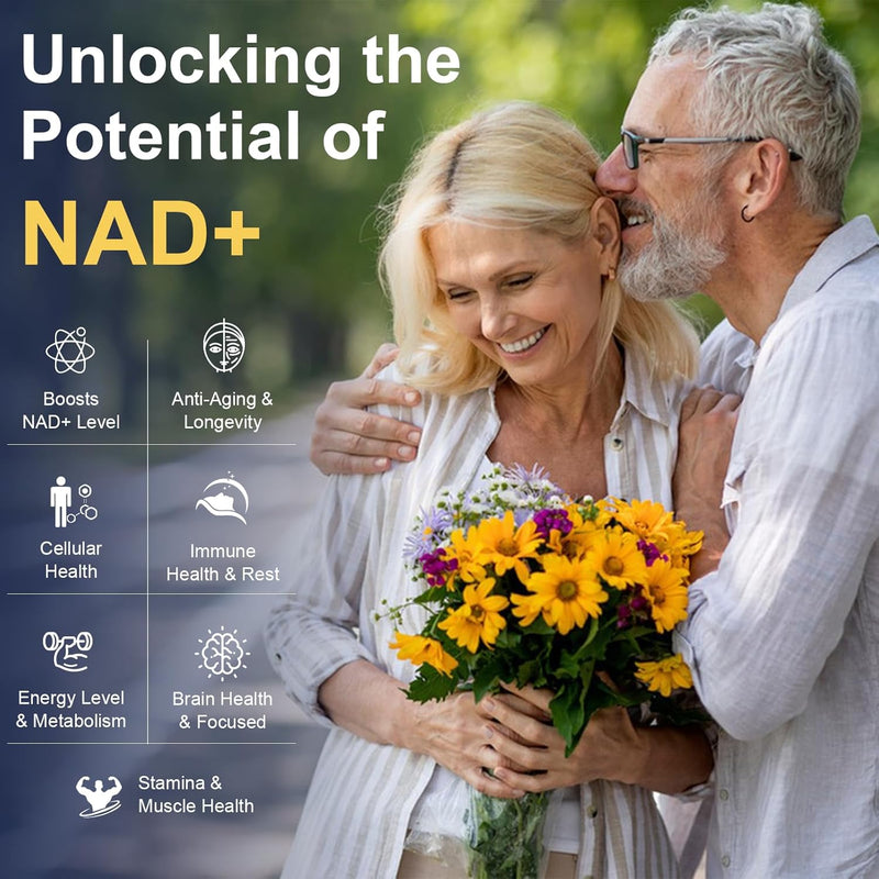 NAD Supplement for Women Men with nicotinamide riboside resveratrol,Quercetin, Betaine Boost NAD+ Levels NAD Plus Supplement for Anti Aging, Energy, Immune, Focus 120 Capsules Infinity Warehouse