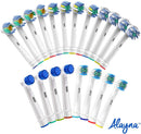 Replacement Brush Heads Compatible with Oral B Braun –20 Pack of 4 Sensitive Clean, 4 Floss Action, 4 Precision Clean & 4 Cross Action. Fits Oralb Electric Toothbrush Pro1000 Pro3000 Pro5000 & More! Alayna