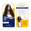 AU-THEN-TIC Passion Twist Hair Water Wave Crochet Braids Hair for Butterfly locs Bohemian Goddess locs Synthetic Braiding Hair Extensions (22 Inch (Pack of 8), 30-Light Auburn) AU-THEN-TIC