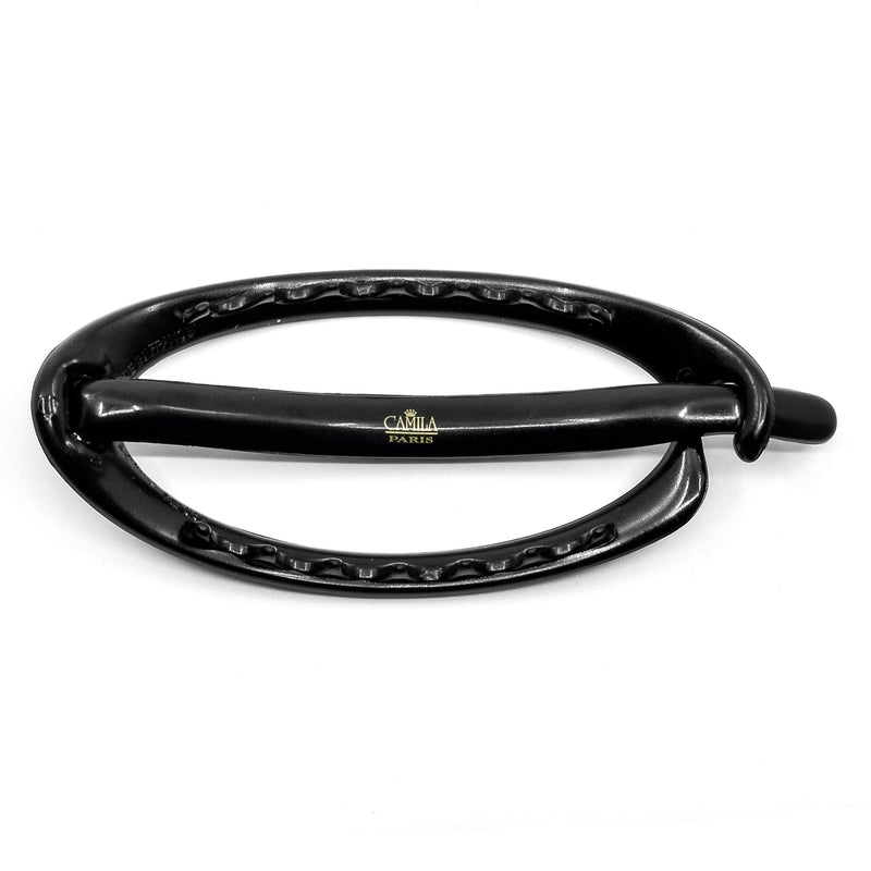 Camila Paris CP2318 French Hair Barrette Clip, Flexible Ponytail Holder No Metal Parts, Strong Hold Grip Hair Clips for Women, No Slip and Durable Styling Girls Hair Accessories, Made in France Camila
