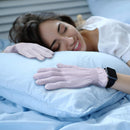 MIG4U Moisturizing Beauty Gloves Touchscreen Overnight Sleeping Glove for Women Dry Hands, Nighttime Lotion, Eczema, SPA, Cosmetic Treatment, grey purple 6 pairs size l/xl MIG4U