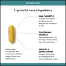 Nutrafol Mens Hair Growth Supplement for Thicker, Stronger Hair (4 Capsules Per Day - 2 Bottles - 2 Month Supply) Nutrafol