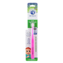 Brilliant Baby Toothbrush by Buddy - for Ages 4-24 Months, Micro Bristles Clean All-Around Mouth,1Count, Toddler Infant Toothbrush, Oral Cleaner, use with or Without Toothpaste, Pink, 00570P Brilliant