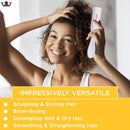 Denman Classic Styling Brush 5 Row D14 (Cherry Blossom) Hair Brush for Separating, Shaping & Defining Curls - Blow-Drying, Styling & Detangling Brush(MINI) Denman
