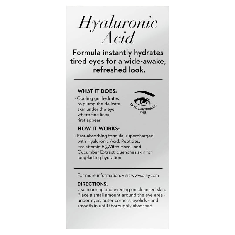 Olay Deep Hydrating Eye Gel with Hyaluronic Acid for Tired Eyes, 0.5 fl oz Olay Store