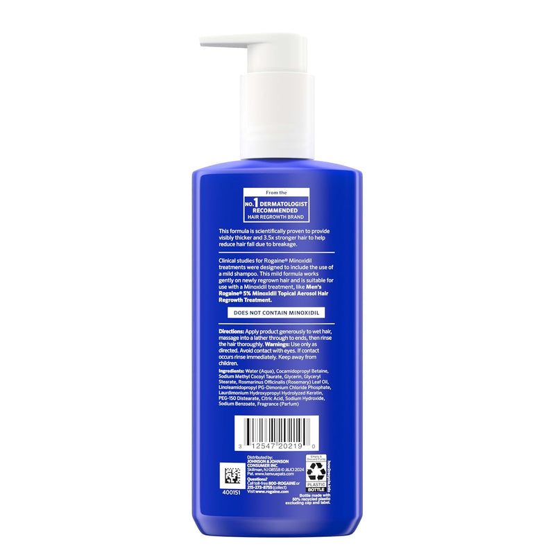 Rogaine Men's Thickening 2 in 1 Shampoo + Conditioner, Hair Thickening Shampoo & Conditioner with Rosemary Oil, Keratin & Citric Acid Leaves Hair Visibly Thicker, Not Minoxidil, 8.4 fl. oz Infinity Warehouse