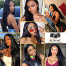QTHAIR 12A Grade Brazilian Straight Hair 3 Bundles With Frontal Closure(16 18 20+16Frontal) 13x4 Ear to Ear Lace Frontal 100% Unprocessed Virgin Human Hair Natural Color QTHAIR Store