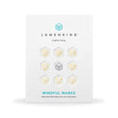 LumenKind, Mindful Marks (Gold) 31 Tiny Temp Tattoo Mindfulness Stickers - Wearable Reminders for your Intentions. Choose your Focus - Set your Intention - Renew your Commitment LUMENKIND