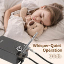 Colima 2025 Upgrade 55psi Airbrush Kit - Double Action Airbrush & Mini Compressor with Accessories - for Painting, Makeup, Models, Nail Art - Beginners & Professionals Infinity Warehouse