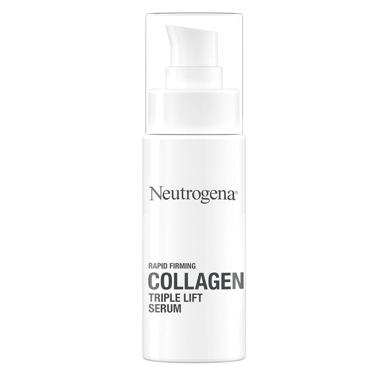 Neutrogena Rapid Firming Collagen Triple Lift Face Serum, Hydrating Serum with Collagen & AHP Amino Acid to visibly Firm & Smooth Skin, Lightweight, Mineral Oil- & Dye-Free, 1 fl. oz Neutrogena