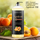 Majestic Pure Apricot Oil, 100% Pure and Natural, Cold-Pressed, Apricot Kernel Oil, Moisturizing, for Skin Care, Massage, Hair Care, and to Dilute Essential Oils, 16 fl oz MAJESTIC PURE