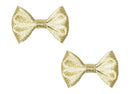 Anna Belen Girls"Angel" Holiday Bow Clip O/S Gold (2 Pieces) Anna Belen