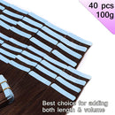 40 Pieces Rooted Tape in Hair Extensions Medium Brown 12inch Tape on 100% Remy Human Hair Long Straight Seamless Skin Weft Invisible Double Sided for Women 12inch=80g