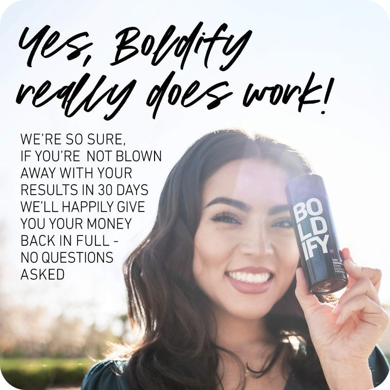 Hair Fibers (BLACK) + Thickening Spray: Boldify Total Texture Bundle: Volume, Root Lift, Texture, Fibers 100% Undetectable & Natural, For Men & Women Boldify
