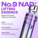 numbuzin No.9 NAD+ Peptide Lifting Serum for Face and Body, Firming & Wrinkles, 50 Peptide Essence for Sagging Skin, Fine Lines & Elasticity, Hydrating & Tightening Formula, Korean Skincare 1.69 fl oz Infinity Warehouse