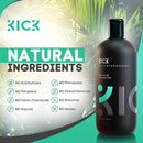 Tea Tree & Peppermint Shampoo + Conditioner-Cleanse & Condition Bundle by Kick: Itchy Scalp Treatment for Dandruff & Thinning Hair-High Performance Anti-Dandruff, Anti-Hair Loss Care for Men and Women Kick