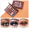 LUXAZA Neutral Nudes Makeup Eyeshadow Palette Brown Metallic, Warm Natural Bronze Copper Pearl Shimmer Satin Eye Shadow, Highly Pigmented Makeup Palette LUXAZA