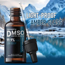 99.9%+ Pure DMSO Pharmaceutical Grade, Non-Diluted Dimethyl Sulfoxide, Low Odor DMSO Liquid in Amber Glass Bottle with Precision Dropper Infinity Warehouse