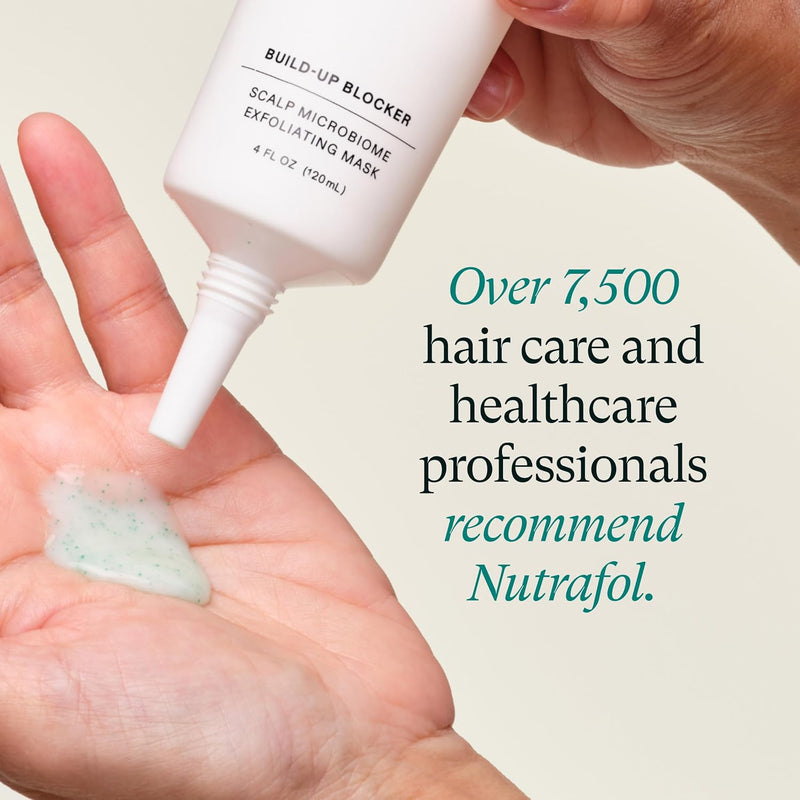Nutrafol Exfoliating Scalp Mask, Eliminates Product Build-up and Oil for Healthier Hair and Scalp, Physician-formulated for Thinning Hair, Color and Extension Safe - 4 Fl Oz Bottle Infinity Warehouse
