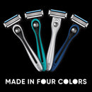 Made For YOU by BIC Shaving Razor Blades for Every Body - Men & Women, with 2 Cartridge Refills - 5-Blade Razors for a Smooth Close Shave, TEAL, Kit Made For You