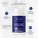 N1O1 Nitric Oxide Lozenges for Heart Health Support - Dietary Supplement for Blood Flow, Oxygenation and Blood Pressure - 180 Count Infinity Warehouse