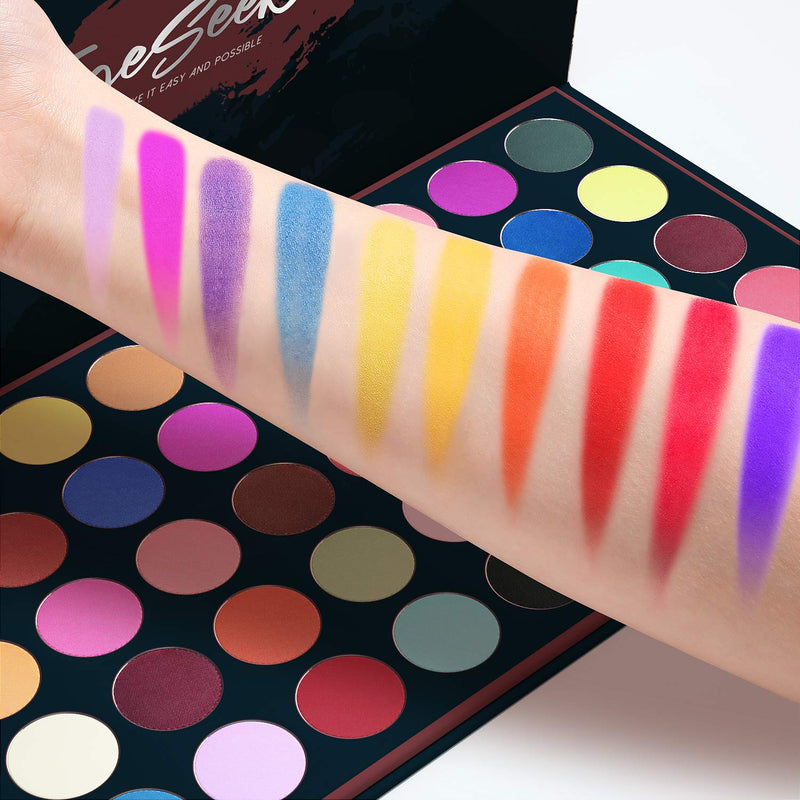 EYESEEK Matte Eyeshadow Palette 45 Shades Colorful Eyeshadow Pallet High Pigmented No Shimmer All Matte Smooth Powder Eye shadow Blendable Long Lasting Waterproof Makeup Palette