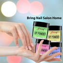Dip Powder Nail Kit - 10 Dip Powder Colors Refill with Glow in The Dark Nail Dip Powder ASTOUND BEAUTY