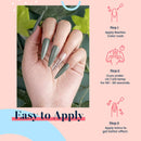 Beetles Blue Green Gel Nail Polish Set - 6 Colors Misty Gray Dark Green Gel Polish Kit Baby Blue Nail Gel Polish Soak Off UV LED Gel Nail Kit Vanish Manicure DIY Home Chrismas Gifts Box beetles Gel Polish Store