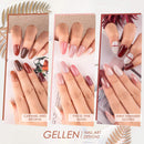 Gel Nail Polish Kit - Gellen 16 Colors Gel Polish Series, With Top&Base Coats, Warm Earth Tones Classic Brown/Nude/Red/Pins Fall Winter Home Gel Manicure Kit GELLEN