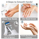EvridWear 100% Cotton Touchscreen Moisturizing Beauty Gloves with Elastic Cuff, Natural Cosmetic Therapy Gloves for Eczema SPA Dry Hands Care Overnight (White, Large) 5 Pairs Evridwear