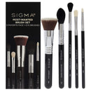 SIGMA Beauty Most Wanted Makeup Brush Set – Set of 5 Favorite Makeup Brushes for Foundation, Highlighter, Eyeshadow, Pencil Liner, and Blending (5 pcs) Infinity Warehouse