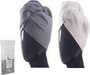 100% Turkish Cotton Hair Towel Wrap for Women,Non Microfiber,400-GSM(Grams per Square Metre),AntiFrizz,Hair Plop Waffle Towels for Curly,Long&Thick Hairs,Turban Head Wrap,1Pack10x26inc Infinity Warehouse