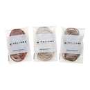 Heliums Sandy Blonde Thin 2mm Hair Elastics, Color Match Hair Ties for Fine Hair, 1.75 Inch Standard Size - 40 Count Heliums Store