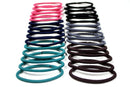 Scunci No-Damage Elastic Stretch Nylon Hairbands in Assorted Colors, 30 Count Scunci