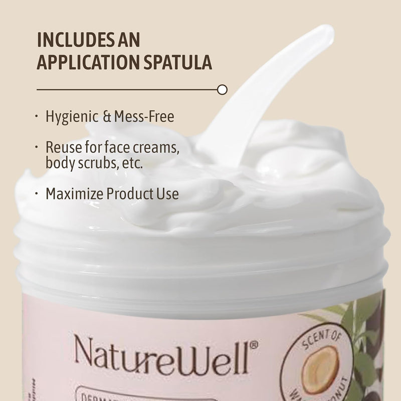 NATURE WELL Hydrate & Soften Coconut Oil Moisturizing Cream for Face, Body, & Hands, Non-Greasy, Intense Hydration & Luxurious Feel, Revives Dry & Sensitive Skin, Superfood for Your Skin, 16 Oz Infinity Warehouse