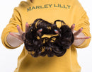 Messy Bun Hair Piece Scrunchy Updo Hair Pieces for Women Fluffy Wavy Hair Bun Scrunchies Donut Hairpiece Synthetic Chignons With Elastic Rubber Band Medium Brown-Thicker 1 pc Benehair
