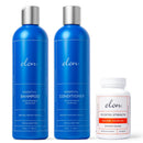 Elon Complete Care Kit for Thinning Hair – Elon Essential Shampoo & Conditioner Set + R3 Extra Strength Hair Growth Supplement – NO Sulfates, Parabens or Phthalates Infinity Warehouse