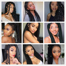 Pre stretched Braiding Hair Extensions Easy Braid Hair 26inch 8 Packs Pre-stretched Braiding Hair for Braiding Yaki Texuture Crochet Hair Extensions (26inch,1B) Royal Collection