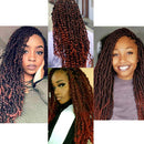 8 Packs Passion Twist Hair 18 Inch Passion Twist Crochet Hair Ombre Water Wave Crochet Braiding Hair Extensions (1B/350) Angels Beauty Store
