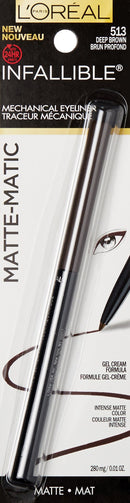 L'Oreal Paris Infallible Matte-Matic Mechanical Eyeliner, Deep Brown, 0.01 oz. L'Oréal Paris