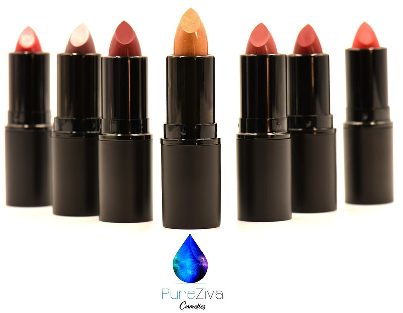 Voluptuous Deep Dark Black Violet Lipstick Color Moisturizing Paraben Free, No Animal Testing & Cruelty Free Lip Makeup Color for Young and Older Women Pure Ziva